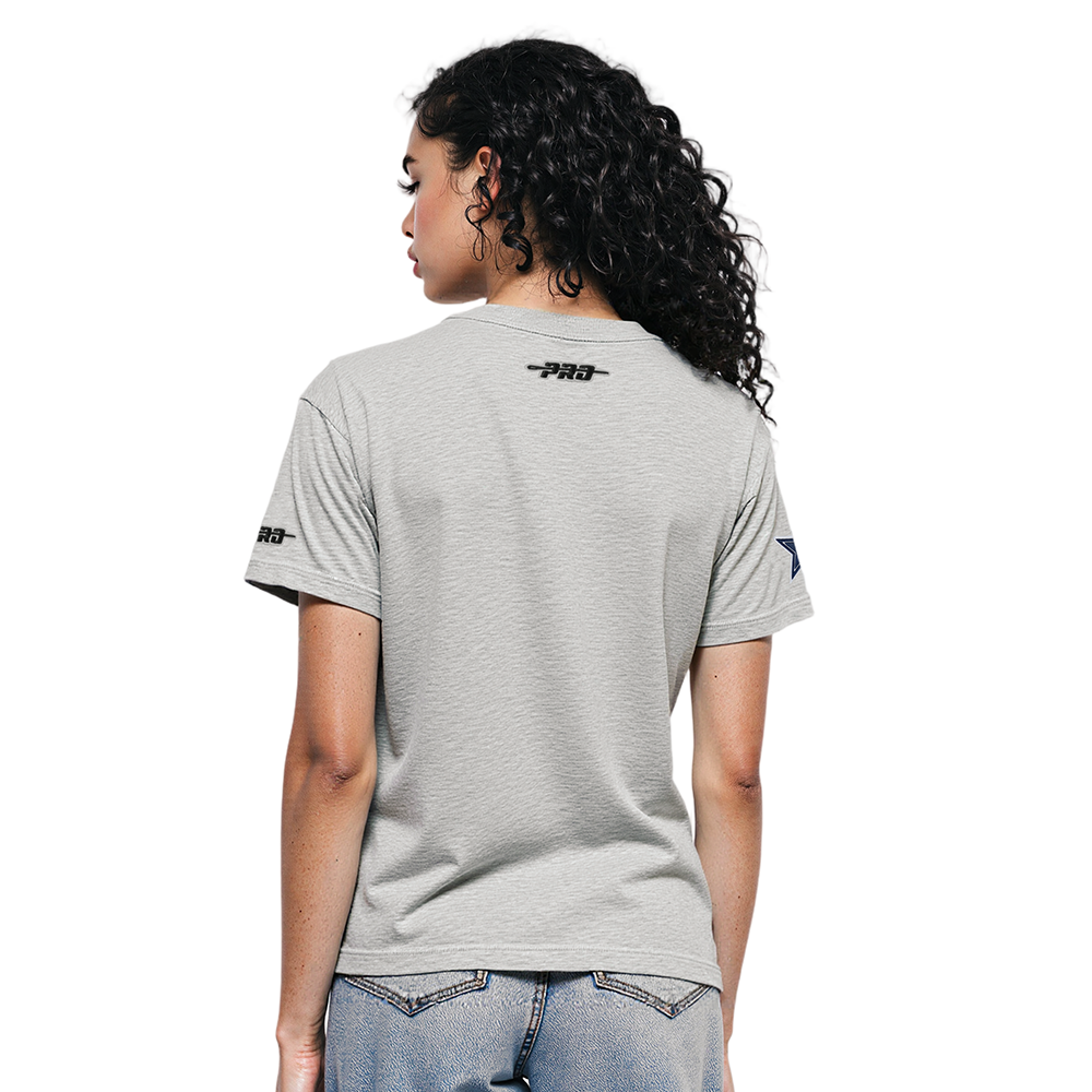 NFL DALLAS COWBOYS SHEER INFLUENCE WOMEN'S BOYFRIEND TEE (HEATHER GREY)