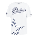 NFL DALLAS COWBOYS SHEER INFLUENCE T-SHIRT DE COUPE BOYFRIEND POUR FEMME (BLANC)