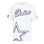 NFL DALLAS COWBOYS SHEER INFLUENCE T-SHIRT DE COUPE BOYFRIEND POUR FEMME (BLANC)