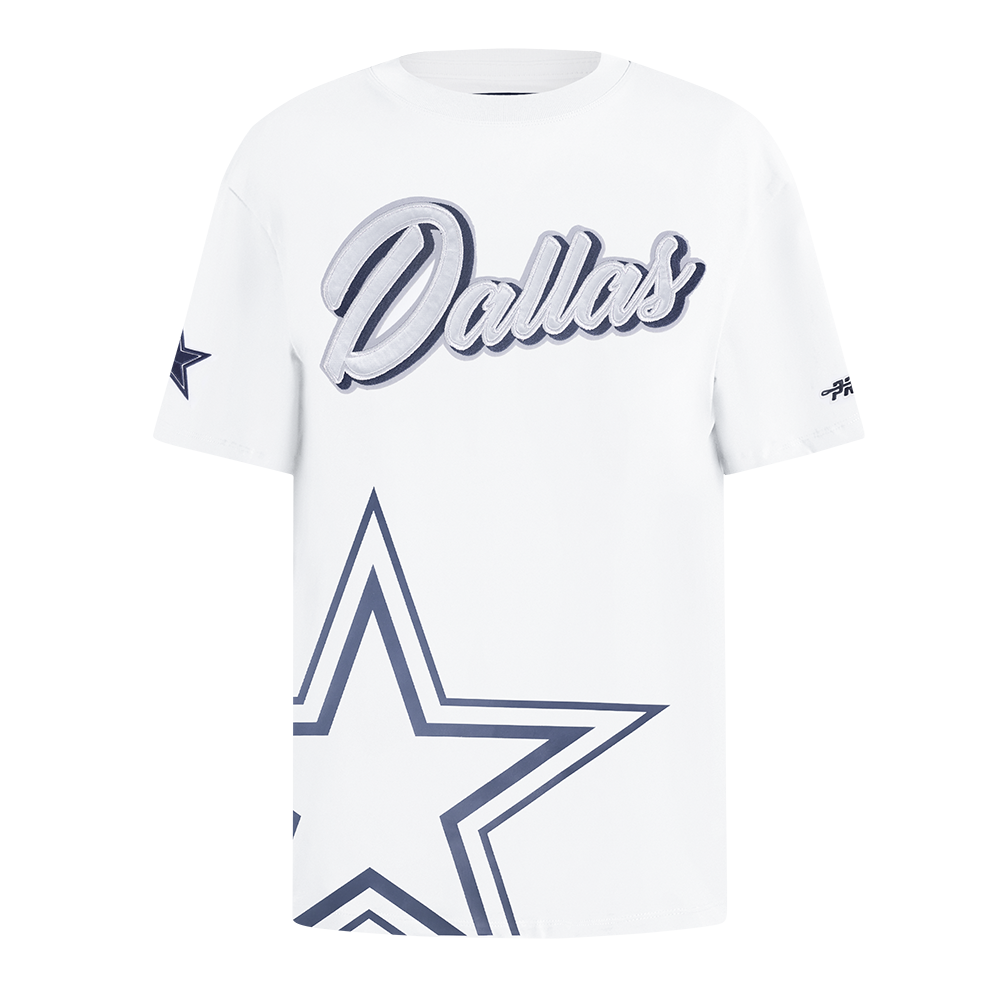 NFL DALLAS COWBOYS SHEER INFLUENCE T-SHIRT DE COUPE BOYFRIEND POUR FEMME (BLANC)