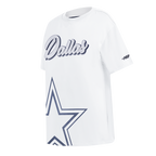 NFL DALLAS COWBOYS SHEER INFLUENCE T-SHIRT DE COUPE BOYFRIEND POUR FEMME (BLANC)