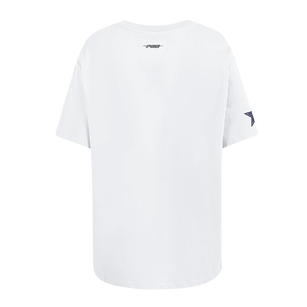 NFL DALLAS COWBOYS SHEER INFLUENCE T-SHIRT DE COUPE BOYFRIEND POUR FEMME (BLANC)