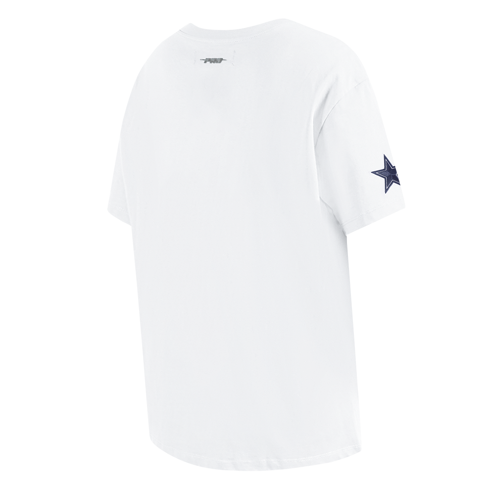 NFL DALLAS COWBOYS SHEER INFLUENCE T-SHIRT DE COUPE BOYFRIEND POUR FEMME (BLANC)