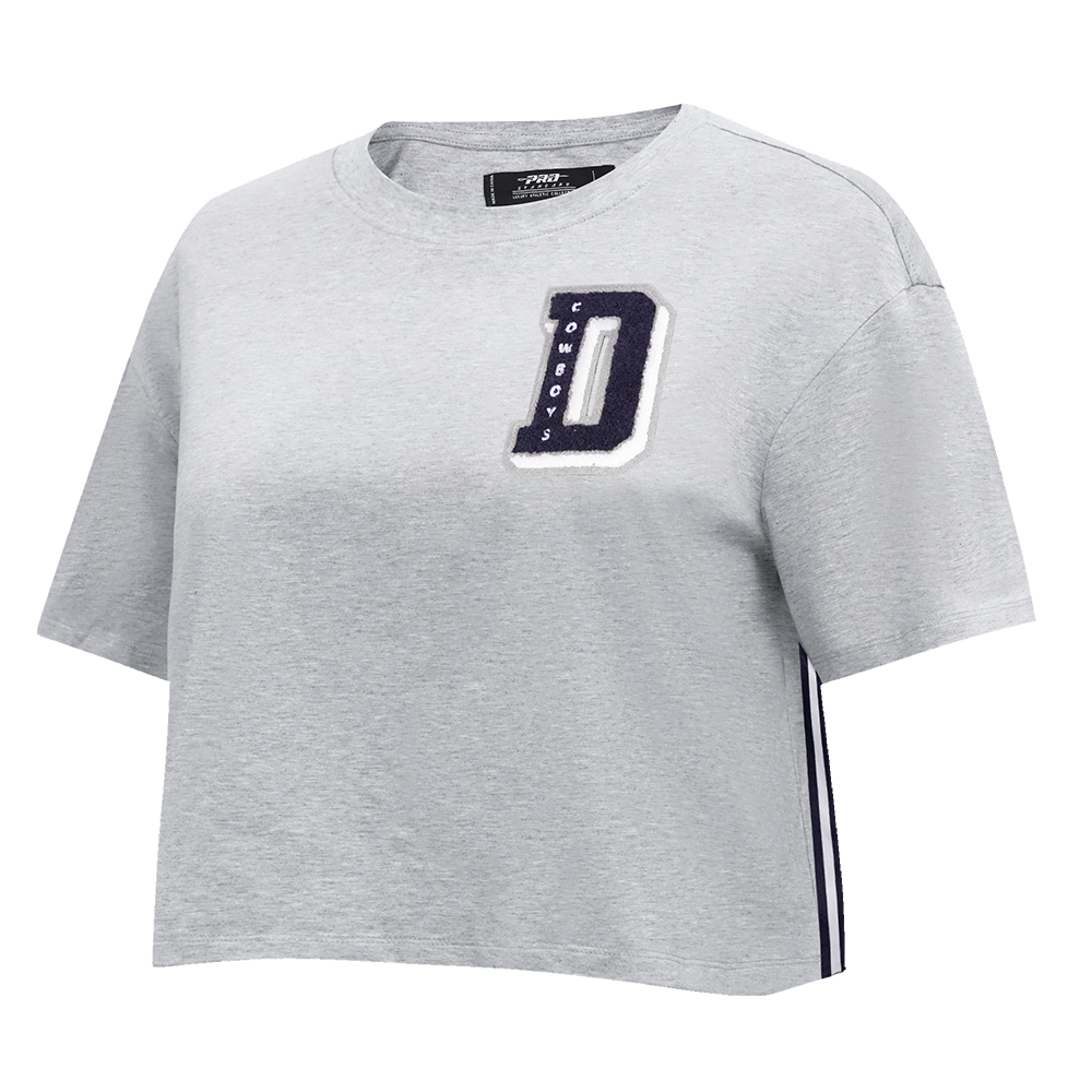 NFL DALLAS COWBOYS MASHUP WOMEN'S BOXY TEE (HEATHER GREY)