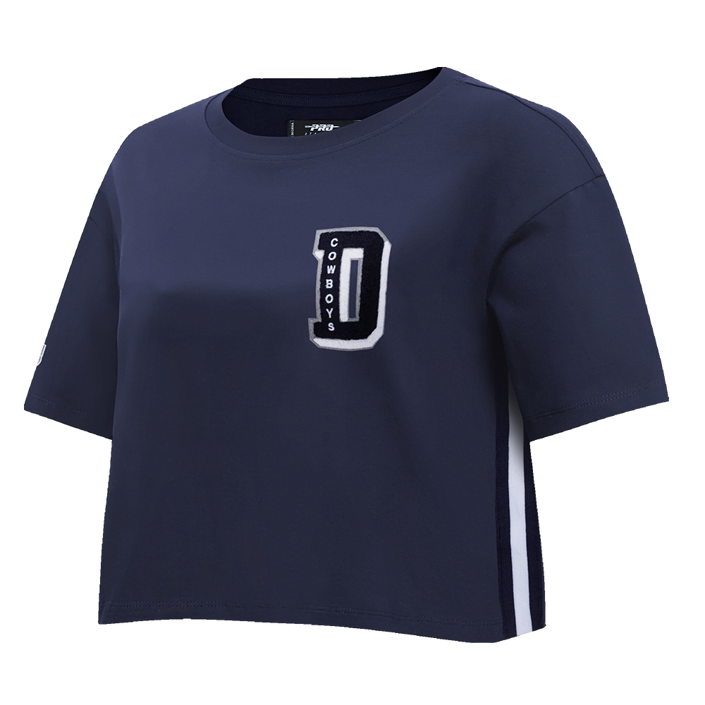 NFL DALLAS COWBOYS MASHUP WOMEN'S BOXY TEE (MIDNIGHT NAVY)