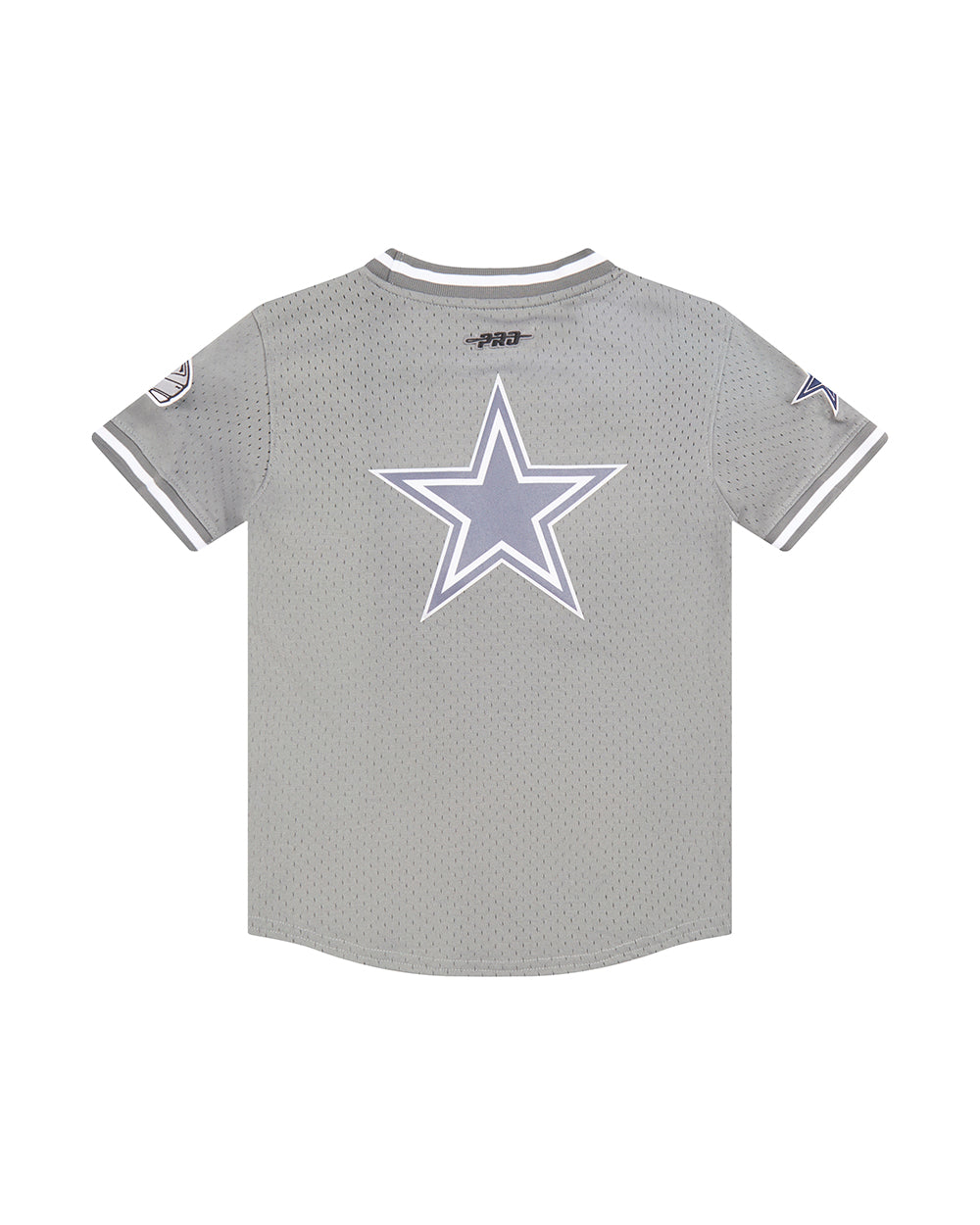 NFL DALLAS COWBOYS CLASSIC BIG BOY'S SHORT SLEEVE MESH TEE (GRAY)