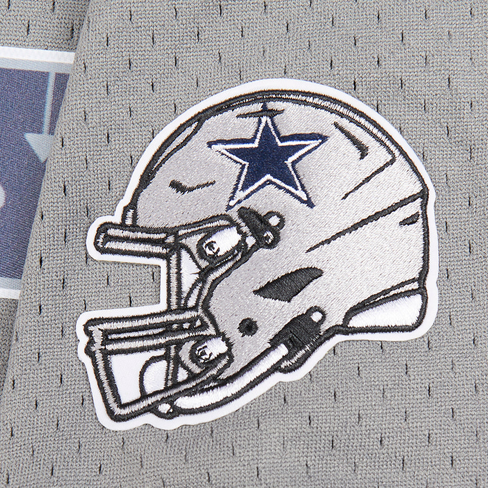 NFL DALLAS COWBOYS CLASSIC BIG BOY'S SHORT SLEEVE MESH TEE (GRAY)