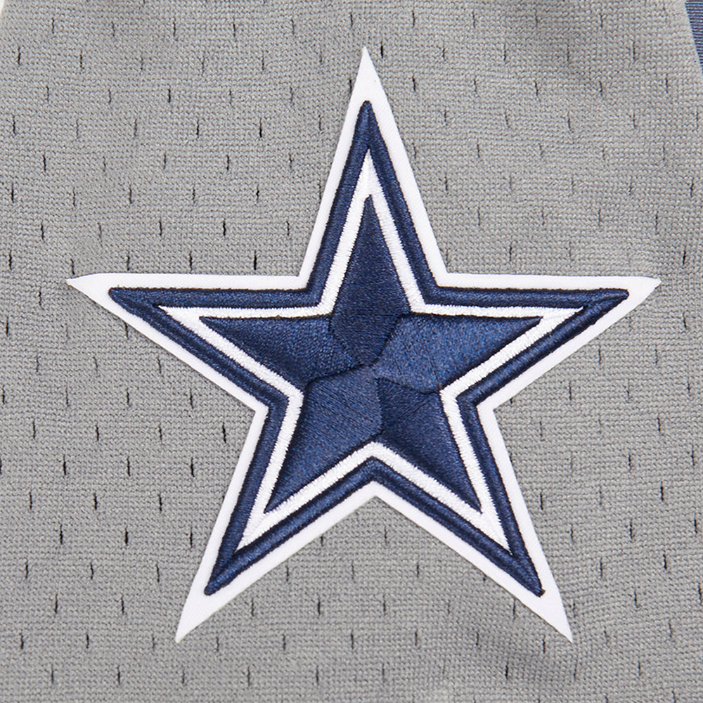 NFL DALLAS COWBOYS CLASSIC BIG BOY'S SHORT SLEEVE MESH TEE (GRAY)