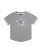 NFL DALLAS COWBOYS CLASSIC CHEMISE BOUTONNÉE EN FILET POUR GARÇON JUNIOR (GRIS)