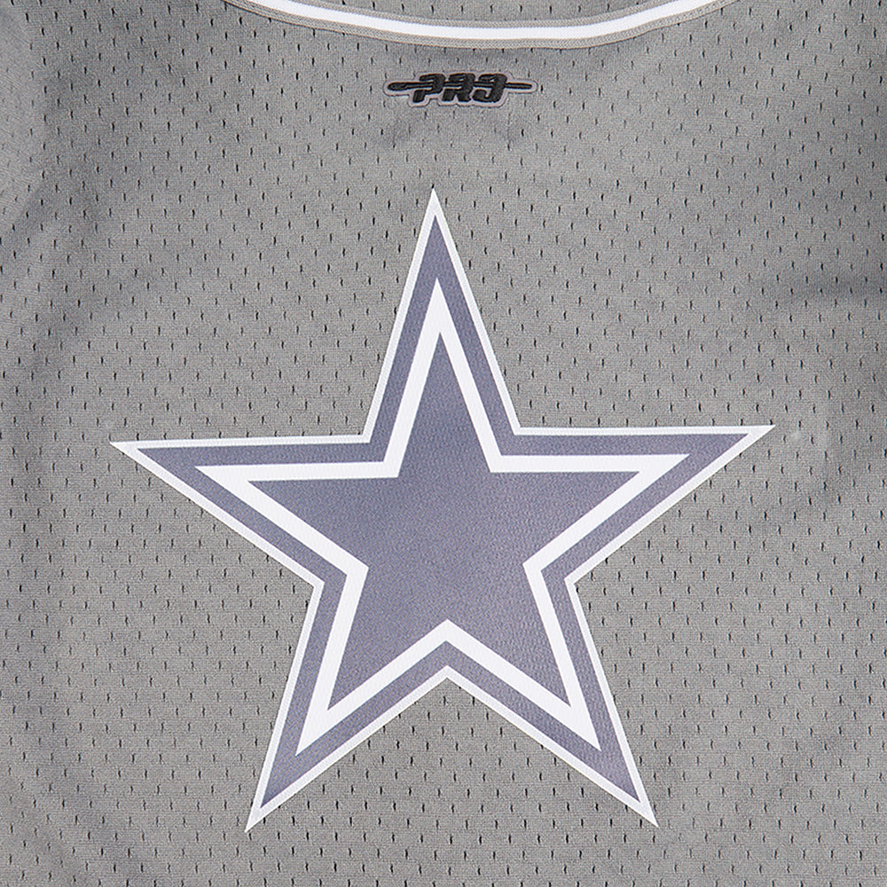 NFL DALLAS COWBOYS CLASSIC CHEMISE BOUTONNÉE EN FILET POUR GARÇON JUNIOR (GRIS)