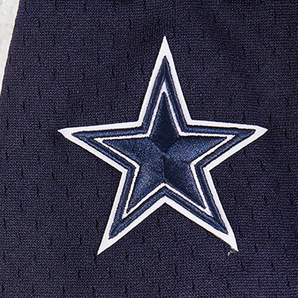 NFL DALLAS COWBOYS CLASSIC BIG BOY'S MESH BUTTON DOWN SHIRT (MIDNIGHT NAVY)