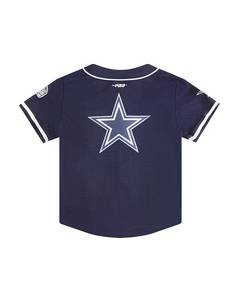 NFL DALLAS COWBOYS CLASSIC BIG BOY'S MESH BUTTON DOWN SHIRT (MIDNIGHT NAVY)