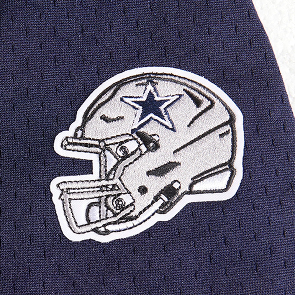 NFL DALLAS COWBOYS CLASSIC BIG BOY'S MESH BUTTON DOWN SHIRT (MIDNIGHT NAVY)