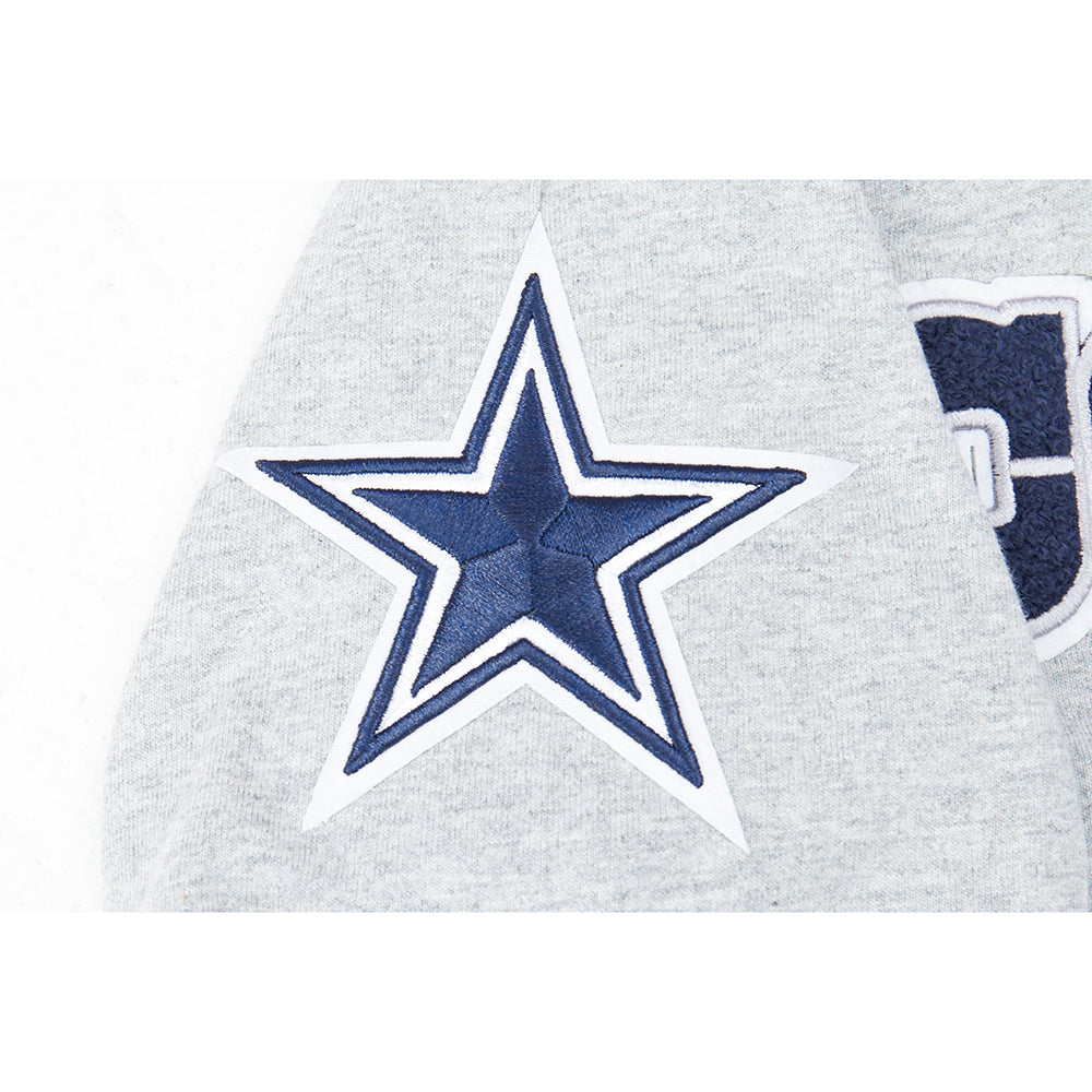 NFL DALLAS COWBOYS CLASSIC SINGLE JERSEY BIG BOY'S SINGLE JERSEY TEE (HEATHER GREY)