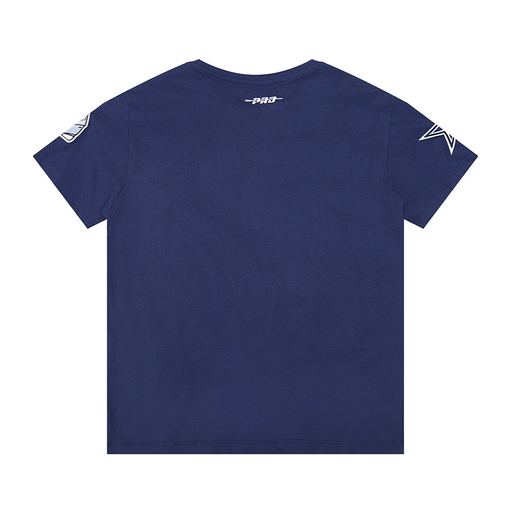 NFL DALLAS COWBOYS CLASSIC SINGLE JERSEY BIG BOY'S SINGLE JERSEY TEE (MIDNIGHT NAVY)