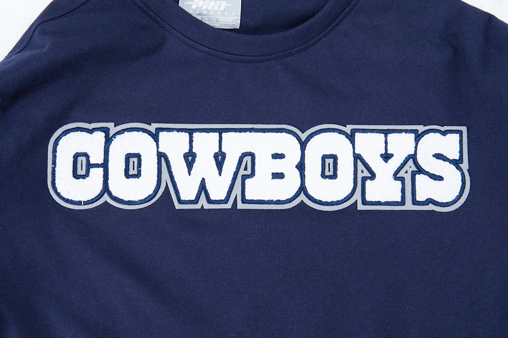 NFL DALLAS COWBOYS CLASSIC SINGLE JERSEY BIG BOY'S SINGLE JERSEY TEE (MIDNIGHT NAVY)
