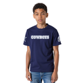 NFL DALLAS COWBOYS CLASSIC SINGLE JERSEY BIG BOY'S SINGLE JERSEY TEE (MIDNIGHT NAVY)