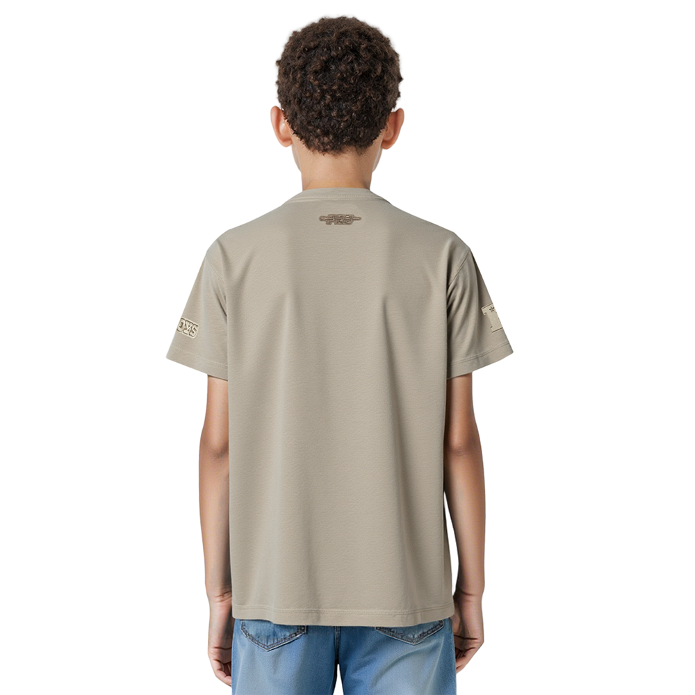 NFL DALLAS COWBOYS NEUTRAL T-SHIRT À MANCHES COURTES POUR GARÇON JUNIOR (TAUPE)