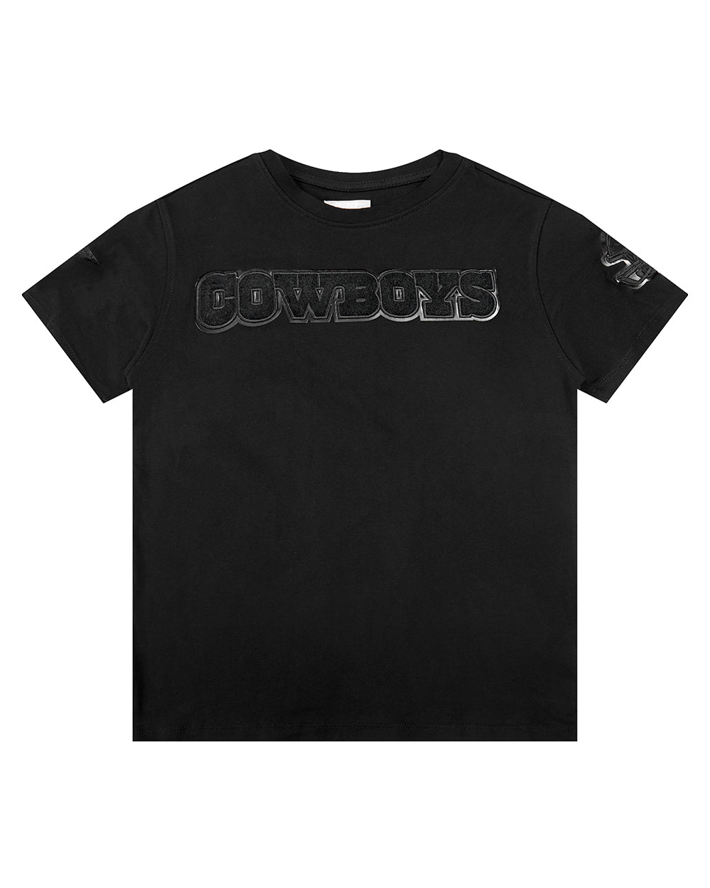 NFL DALLAS COWBOYS TRIPLE BLACK BIG BOY'S SINGLE JERSEY TEE (BLACK)
