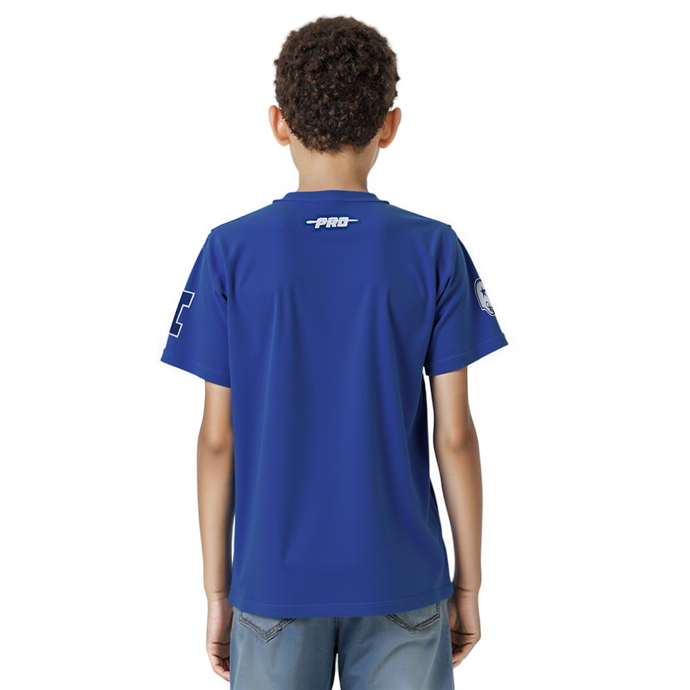 NFL DALLAS COWBOYS RETRO CLASSICS BIG BOY'S SS TEE (DODGER BLUE)