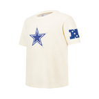 NFL DALLAS COWBOYS RETRO CLASSICS T-SHIRT À MANCHES COURTES POUR GARÇON JUNIOR (COQUILLE D'ŒUF)