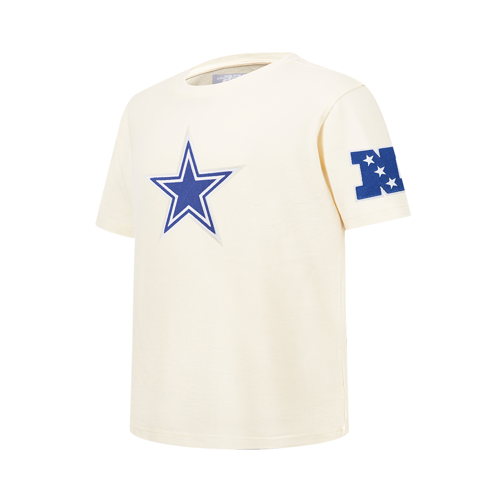 NFL DALLAS COWBOYS RETRO CLASSICS T-SHIRT À MANCHES COURTES POUR GARÇON JUNIOR (COQUILLE D'ŒUF)