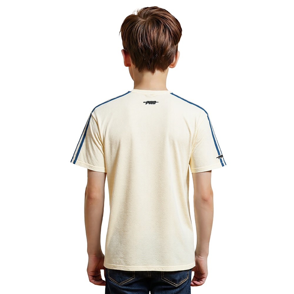 NFL DALLAS COWBOYS RETRO CLASSICS BIG BOY'S SS TAPING TEE (EGGSHELL/DODGER BLUE)