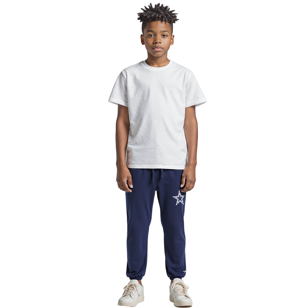 NFL DALLAS COWBOYS CLASSIC BIG BOY'S FLC SWEATPANT (MIDNIGHT NAVY)