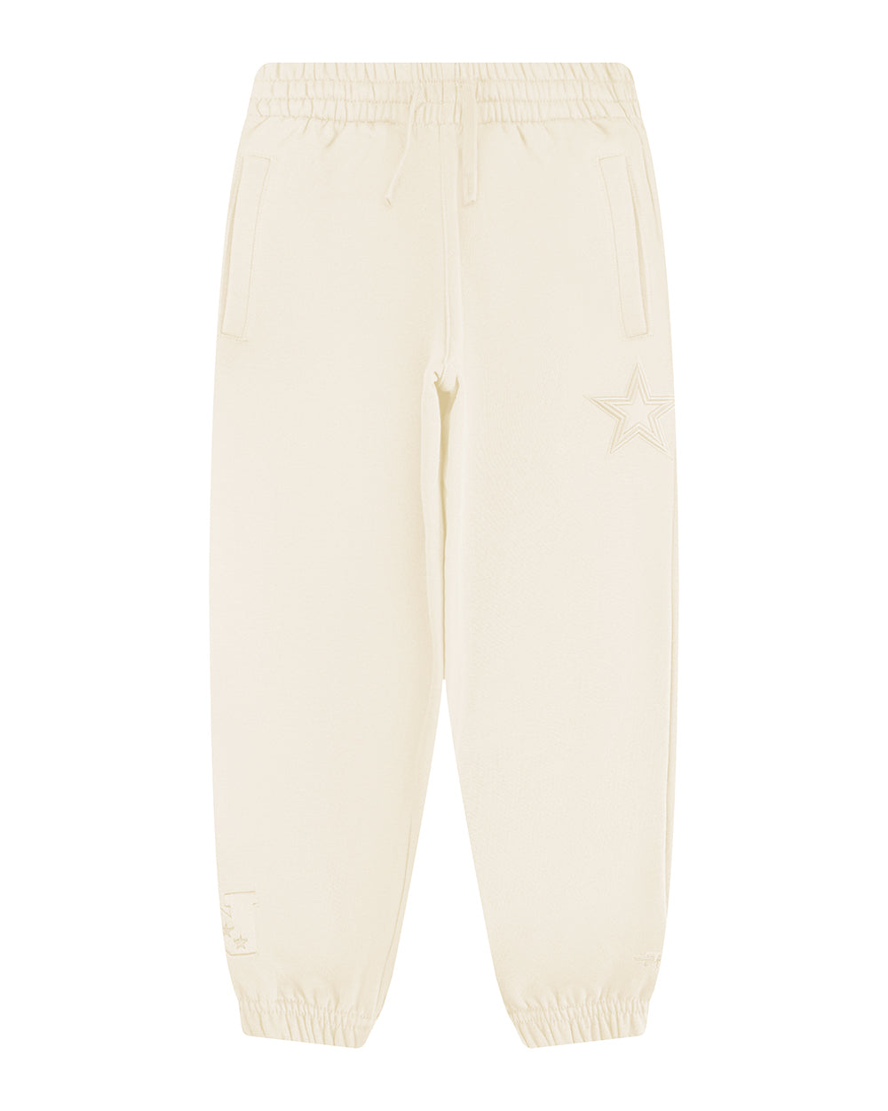 NFL DALLAS COWBOYS NEUTRAL BIG BOY'S FLEECE SWEATPANT (EGGSHELL)