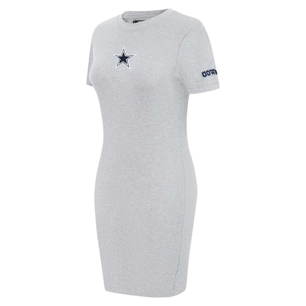 NFL DALLAS COWBOYS CLASSIC WOMEN'S BODY CON DRESS (HEATHER GREY)