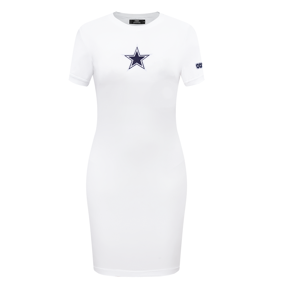 NFL DALLAS COWBOYS CLASSIC ROBE MOULANTE POUR FEMME (BLANC)