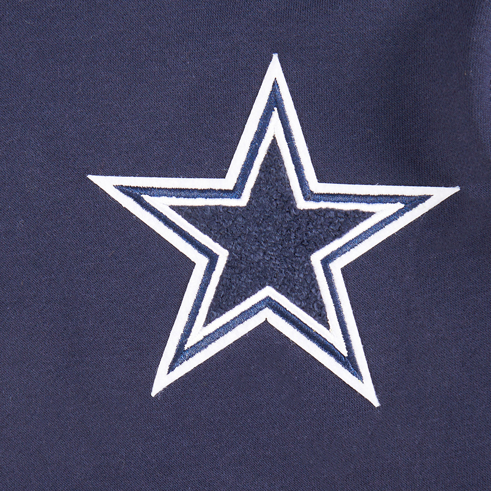 NFL DALLAS COWBOYS CLASSIC CHANDAIL À CAPUCHON EN MOLLETON POUR GARÇON JUNIOR (MARINE MINUIT)