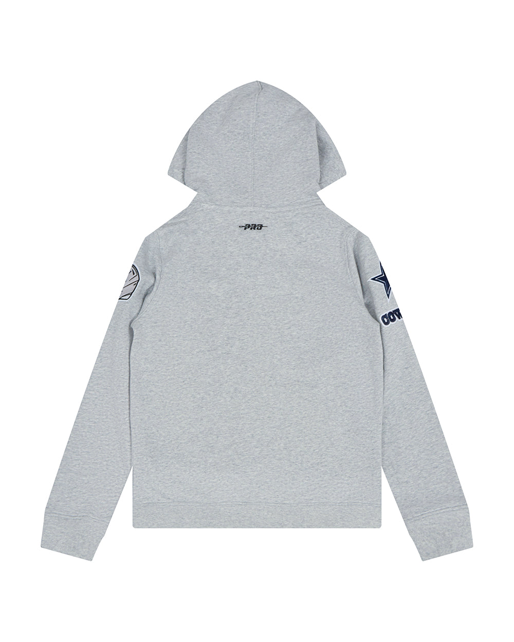 NFL DALLAS COWBOYS CLASSIC BIG BOY'S FLEECE FULL ZIP HOODIE (HEATHER GREY)