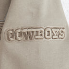 NFL DALLAS COWBOYS NEUTRAL BIG BOY'S FLEECE PULLOVER HOODIE (TAUPE)