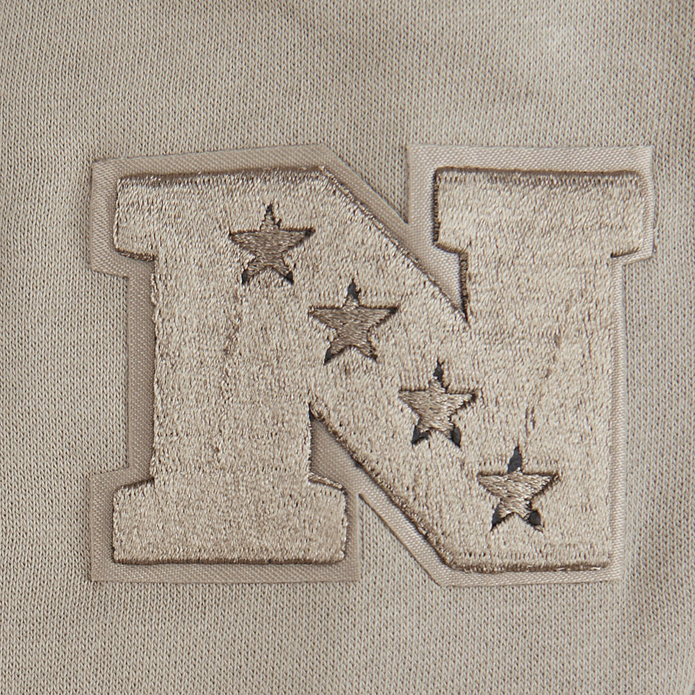NFL DALLAS COWBOYS NEUTRAL BIG BOY'S FLEECE PULLOVER HOODIE (TAUPE)