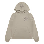 NFL DALLAS COWBOYS NEUTRAL BIG BOY'S FLEECE PULLOVER HOODIE (TAUPE)