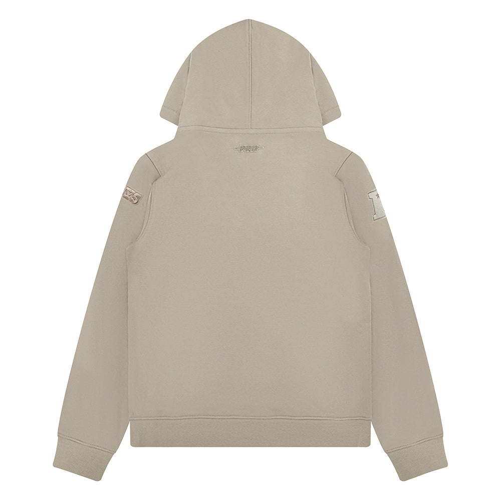 NFL DALLAS COWBOYS NEUTRAL BIG BOY'S FLEECE PULLOVER HOODIE (TAUPE)