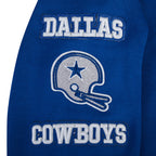 NFL DALLAS COWBOYS RETRO CLASSICS BIG BOY'S RIB FLEECE PO HOODIE (DODGER BLUE)