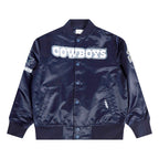 NFL DALLAS COWBOYS CLASSIC BIG BOY'S SATIN JACKET (MIDNIGHT NAVY)