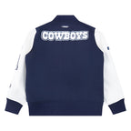 NFL DALLAS COWBOYS CLASSIC BIG BOY'S WOOL VARSITY JACKET (MIDNIGHT NAVY/WHITE)