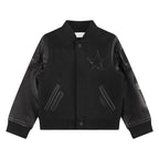 NFL DALLAS COWBOYS TRIPLE BLACK BLOUSON COLLÉGIAL EN LAINE POUR GARÇON JUNIOR (NOIR DE JAIS)