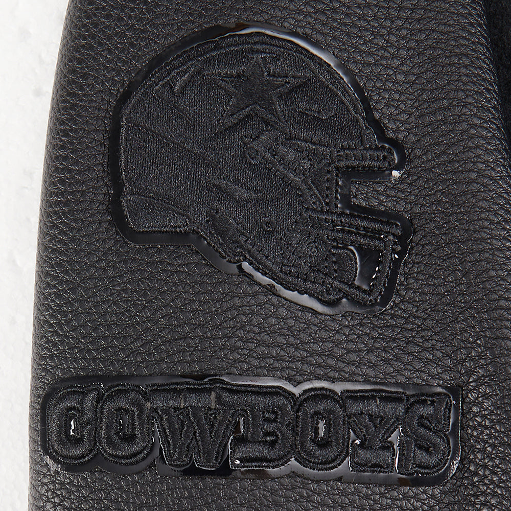 NFL DALLAS COWBOYS TRIPLE BLACK BLOUSON COLLÉGIAL EN LAINE POUR GARÇON JUNIOR (NOIR DE JAIS)
