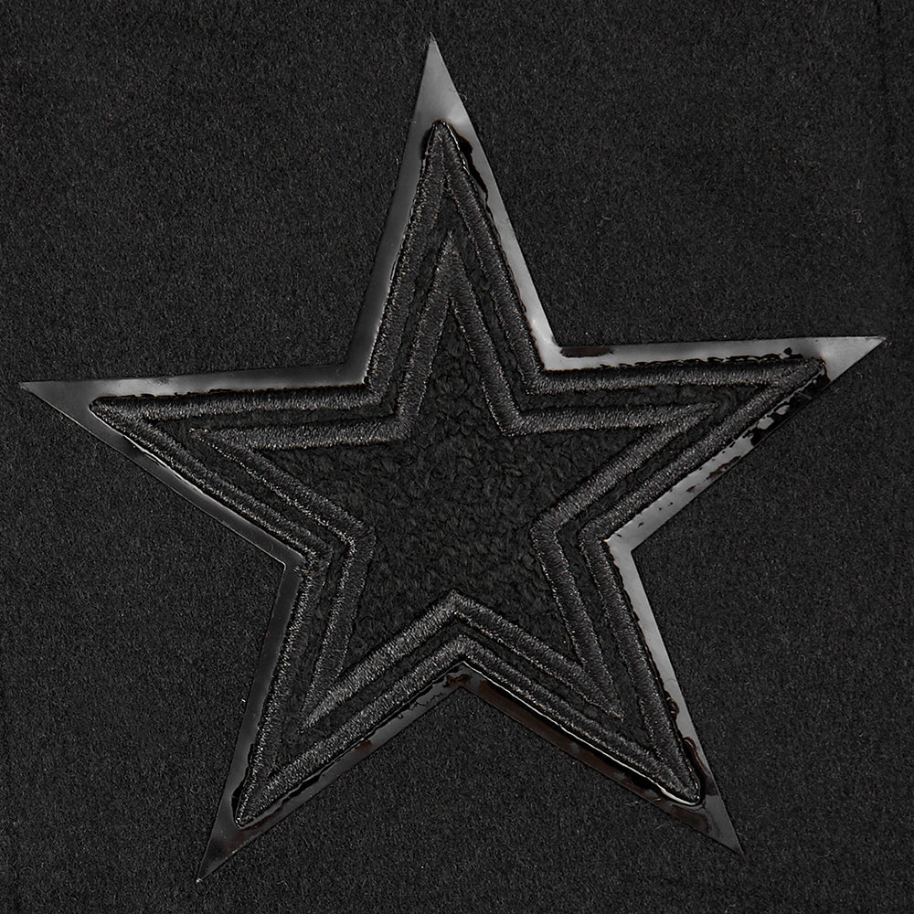 NFL DALLAS COWBOYS TRIPLE BLACK BLOUSON COLLÉGIAL EN LAINE POUR GARÇON JUNIOR (NOIR DE JAIS)