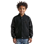 NFL DALLAS COWBOYS TRIPLE BLACK BLOUSON COLLÉGIAL EN LAINE POUR GARÇON JUNIOR (NOIR DE JAIS)