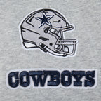 NFL DALLAS COWBOYS CLASSIC CHANDAIL À CAPUCHON EN MOLLETON À GLISSIÈRE POUR FILLE JUNIOR (GRIS CHINÉ)