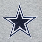 NFL DALLAS COWBOYS CLASSIC CHANDAIL À CAPUCHON EN MOLLETON À GLISSIÈRE POUR FILLE JUNIOR (GRIS CHINÉ)