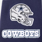 NFL DALLAS COWBOYS CLASSIC BIG GIRL'S FLC FZ HOODIE (MIDNIGHT NAVY)