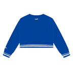 NFL DALLAS COWBOYS RETRO CLASSIC CHANDAIL À COL ROND EN MOLLETON CÔTELÉ POUR FILLE JUNIOR (BLEU DODGER)