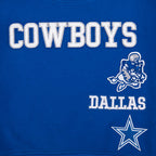 NFL DALLAS COWBOYS RETRO CLASSIC CHANDAIL À COL ROND EN MOLLETON CÔTELÉ POUR FILLE JUNIOR (BLEU DODGER)