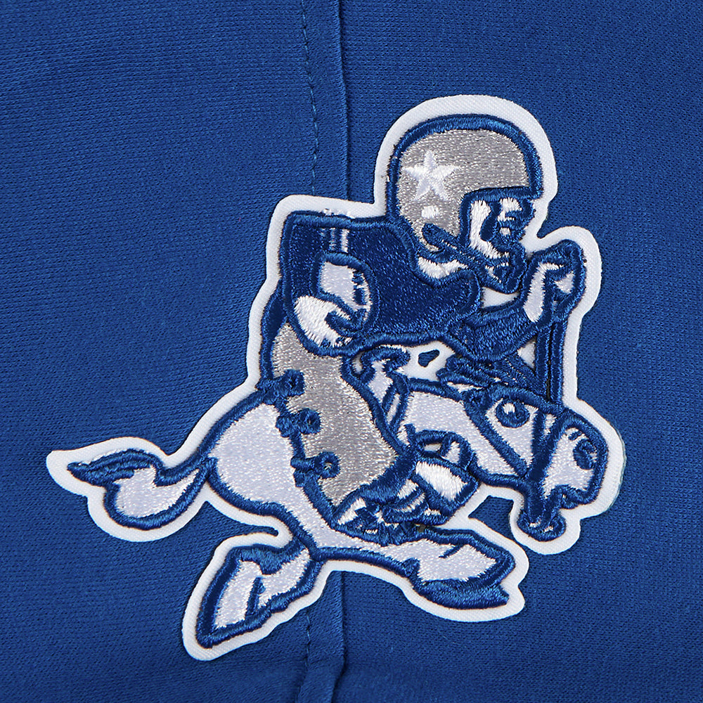 NFL DALLAS COWBOYS RETRO CLASSIC BIG GIRL'S RIB FLC PO HOODIE (DODGER BLUE)